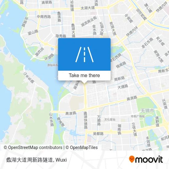 蠡湖大道周新路隧道 map