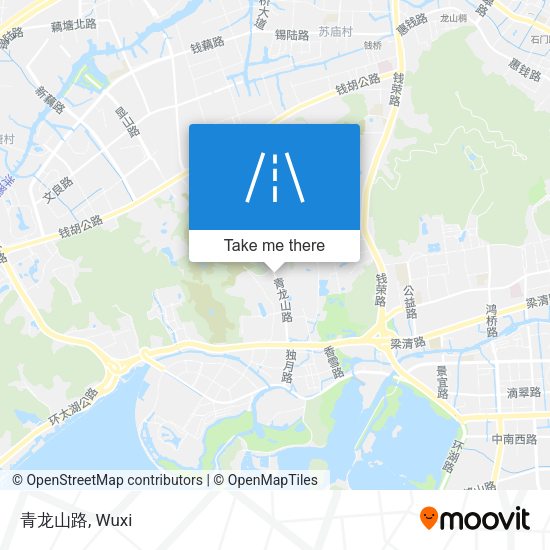 青龙山路 map