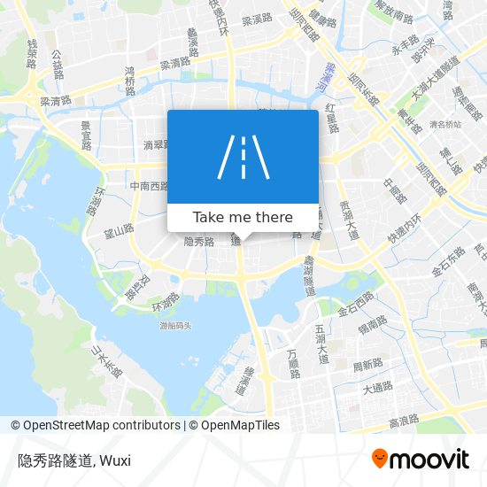 隐秀路隧道 map