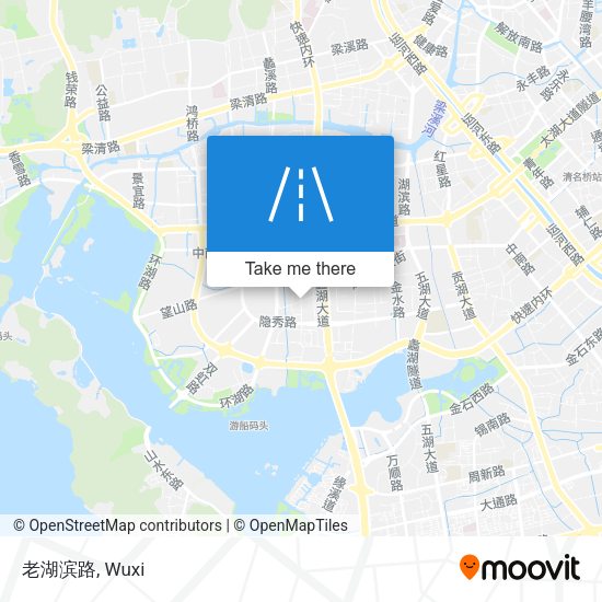老湖滨路 map