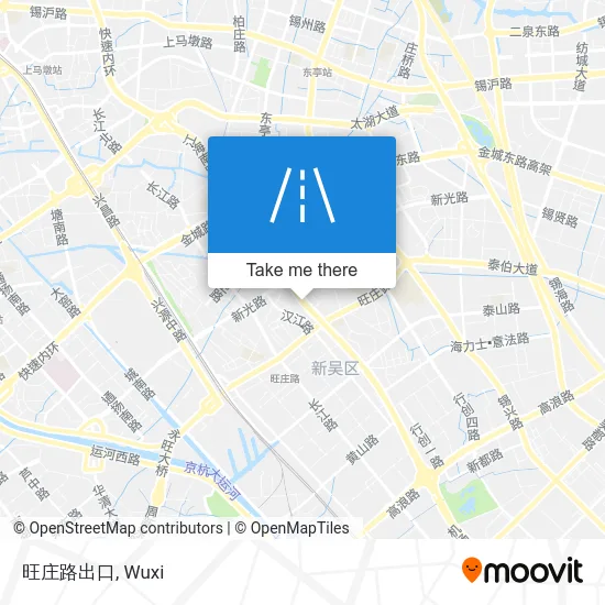 旺庄路出口 map