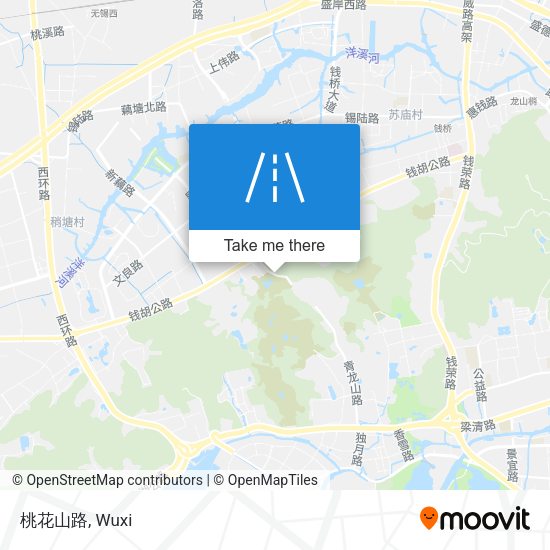 桃花山路 map