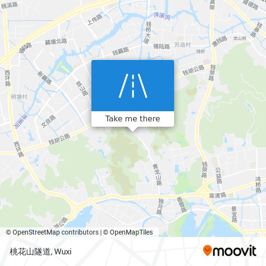 桃花山隧道 map