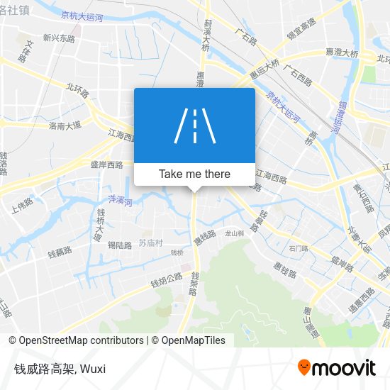 钱威路高架 map