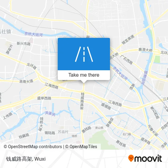 钱威路高架 map