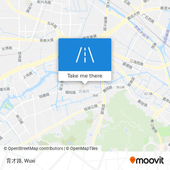 育才路 map