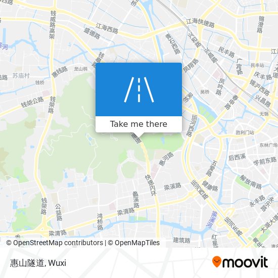 惠山隧道 map