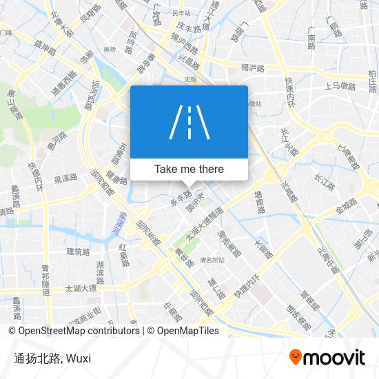 通扬北路 map