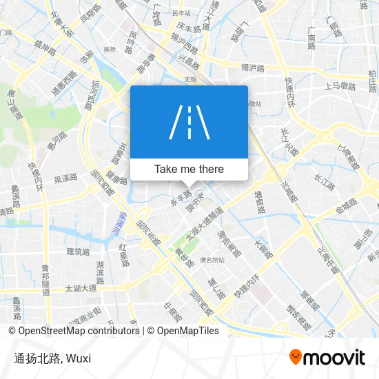 通扬北路 map