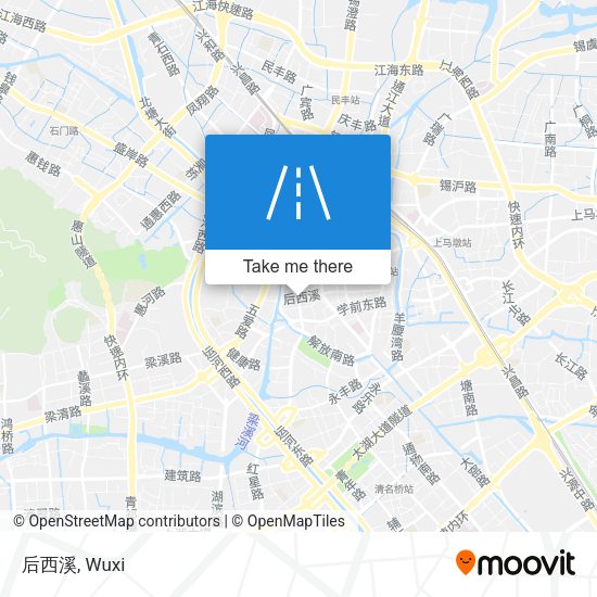 后西溪 map