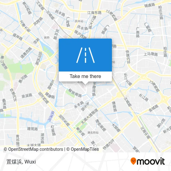 置煤浜 map