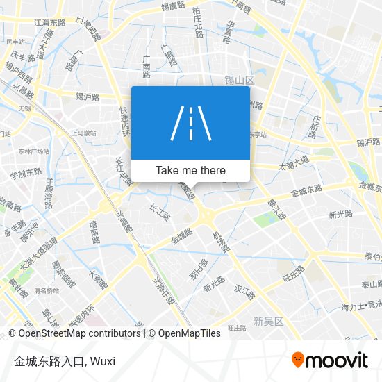 金城东路入口 map