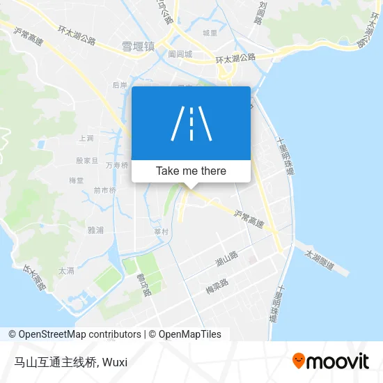 马山互通主线桥 map