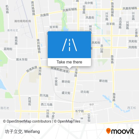 坊子立交 map