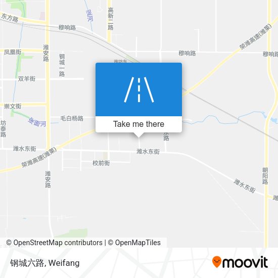 钢城六路 map