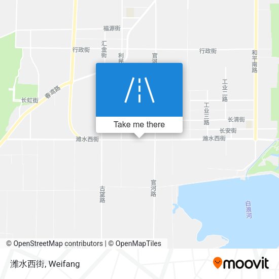 潍水西街 map