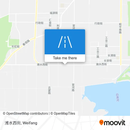 潍水西街 map