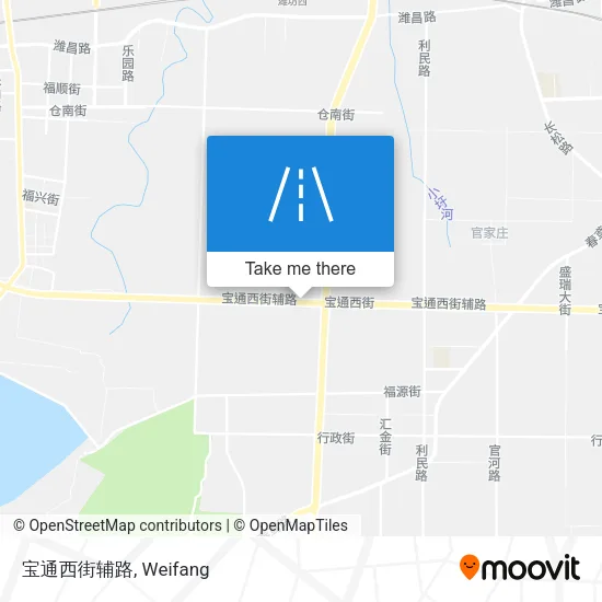 宝通西街辅路 map