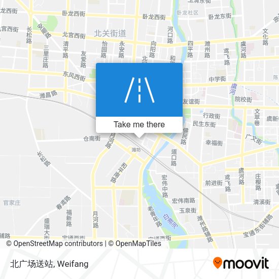 北广场送站 map