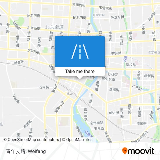 青年支路 map