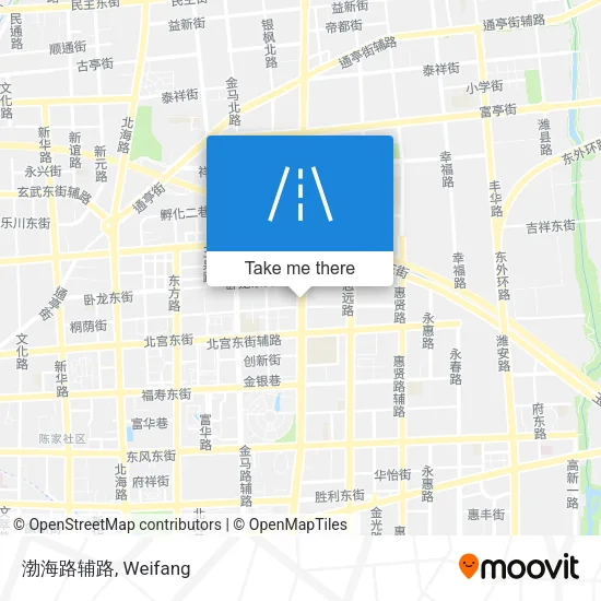 渤海路辅路 map