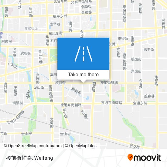 樱前街辅路 map