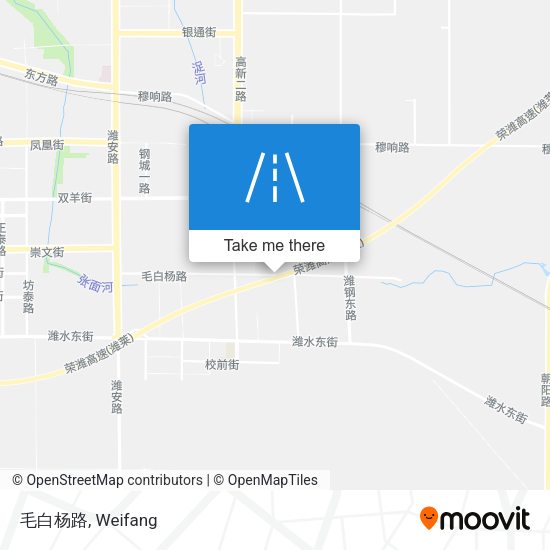 毛白杨路 map
