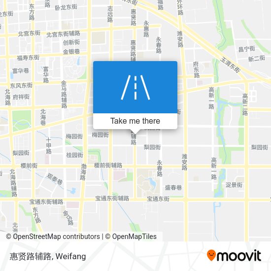 惠贤路辅路 map