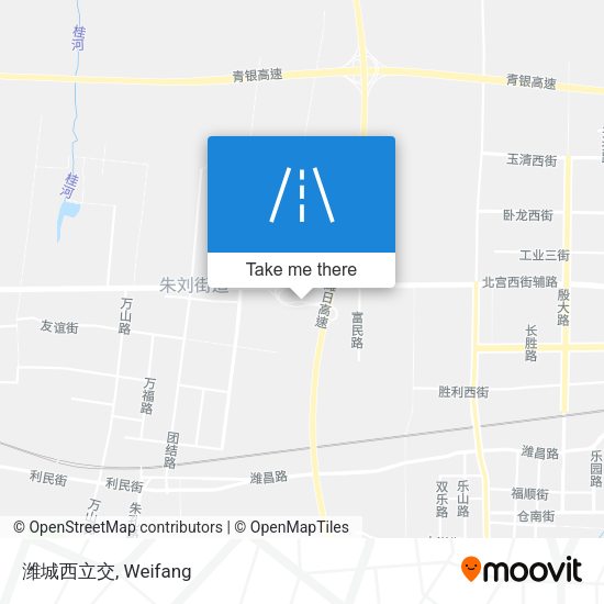 潍城西立交 map