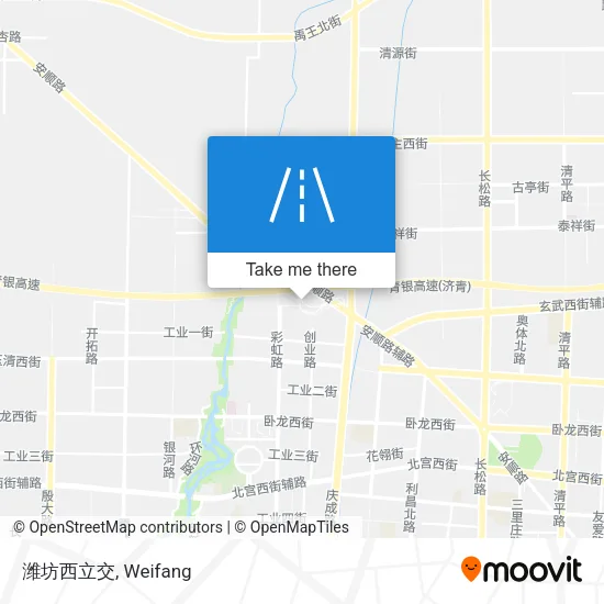 潍坊西立交 map