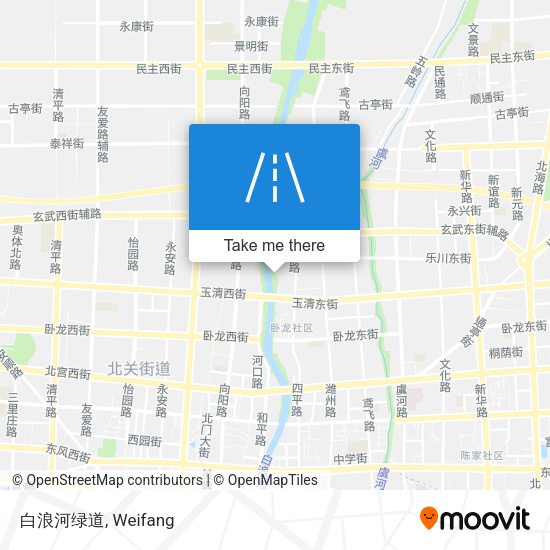 白浪河绿道 map