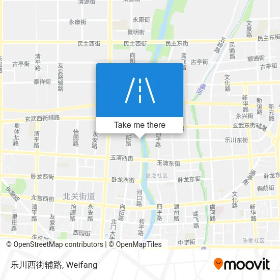 乐川西街辅路 map