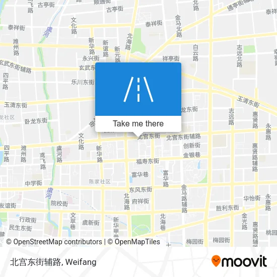 北宫东街辅路 map