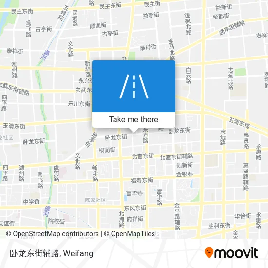 卧龙东街辅路 map