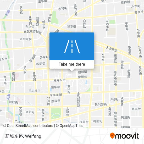 新城东路 map