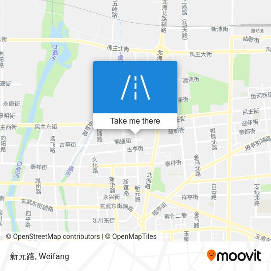 新元路 map