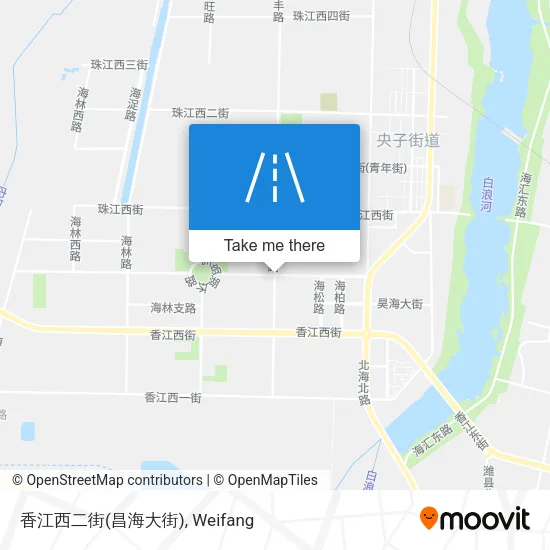 香江西二街(昌海大街) map