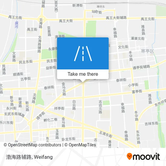 渤海路辅路 map
