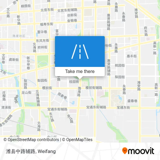 潍县中路辅路 map