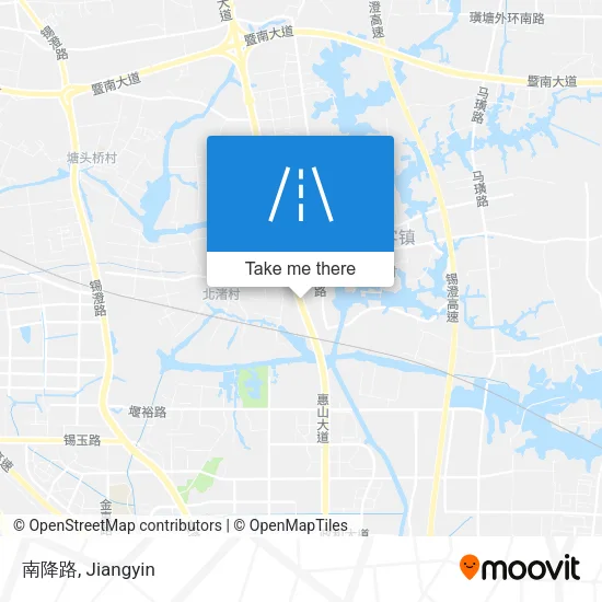 南降路 map