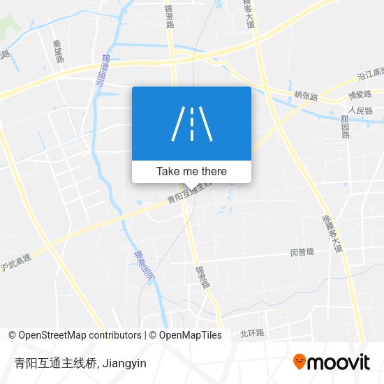 青阳互通主线桥 map