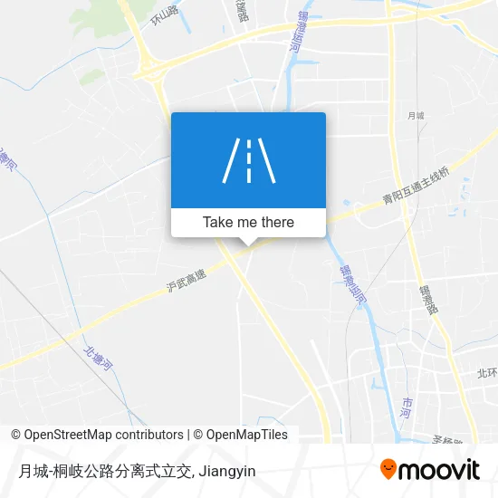 月城-桐岐公路分离式立交 map