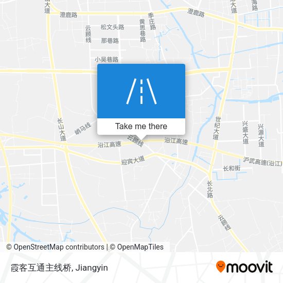 霞客互通主线桥 map