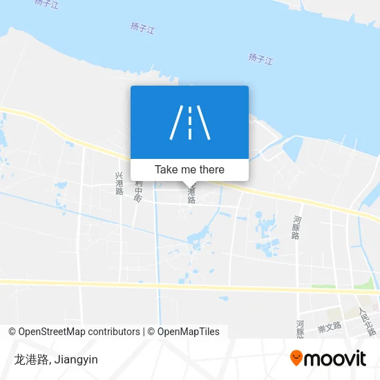 龙港路 map