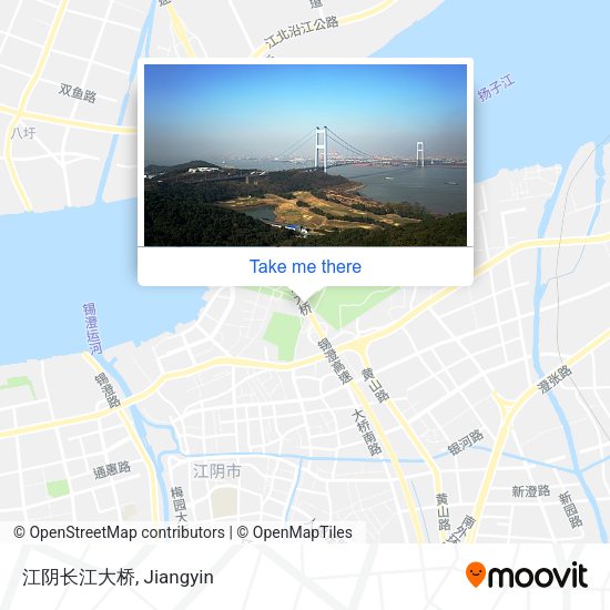 江阴长江大桥 map