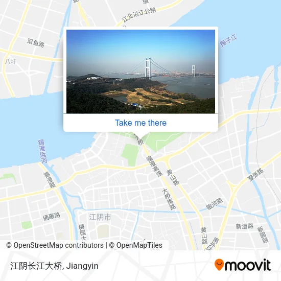江阴长江大桥 map