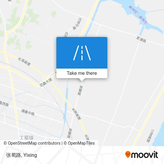 张蜀路 map