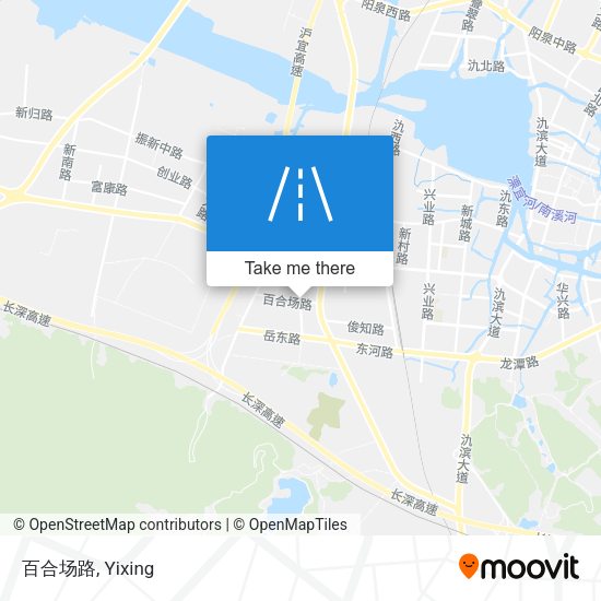 百合场路 map