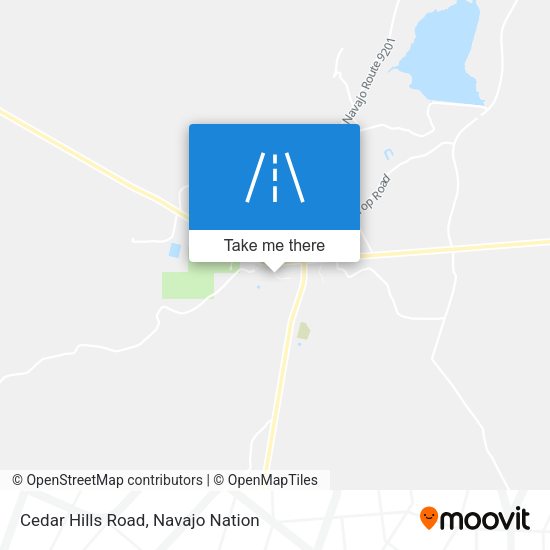 Cedar Hills Road map