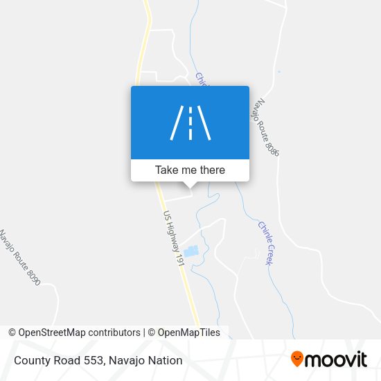 County Road 553 map